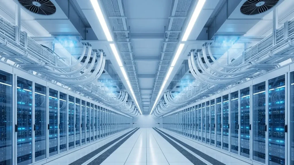 A sustainable data center utilizing AI-driven Huawei technology solutions.