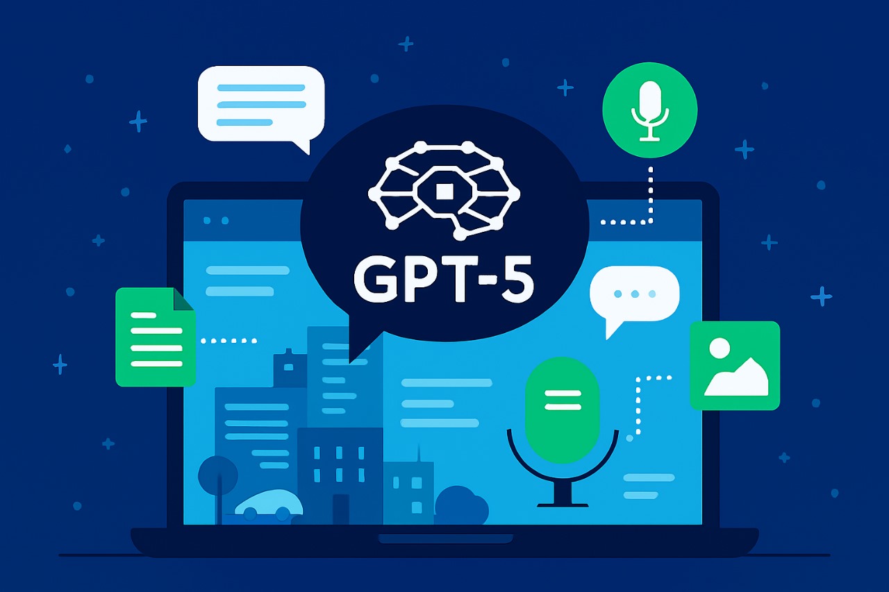 Computer-powered AI interface using GPT-5 for NLP, chatbots, speech, and document summarization.