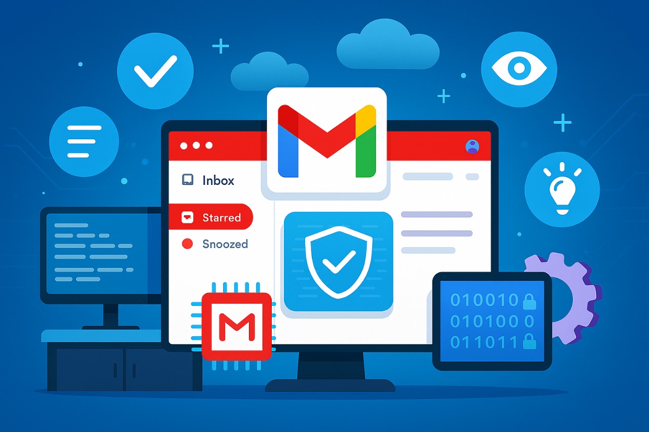Gmail interface showcasing smart productivity tools and features for efficient workflow management by power users.
