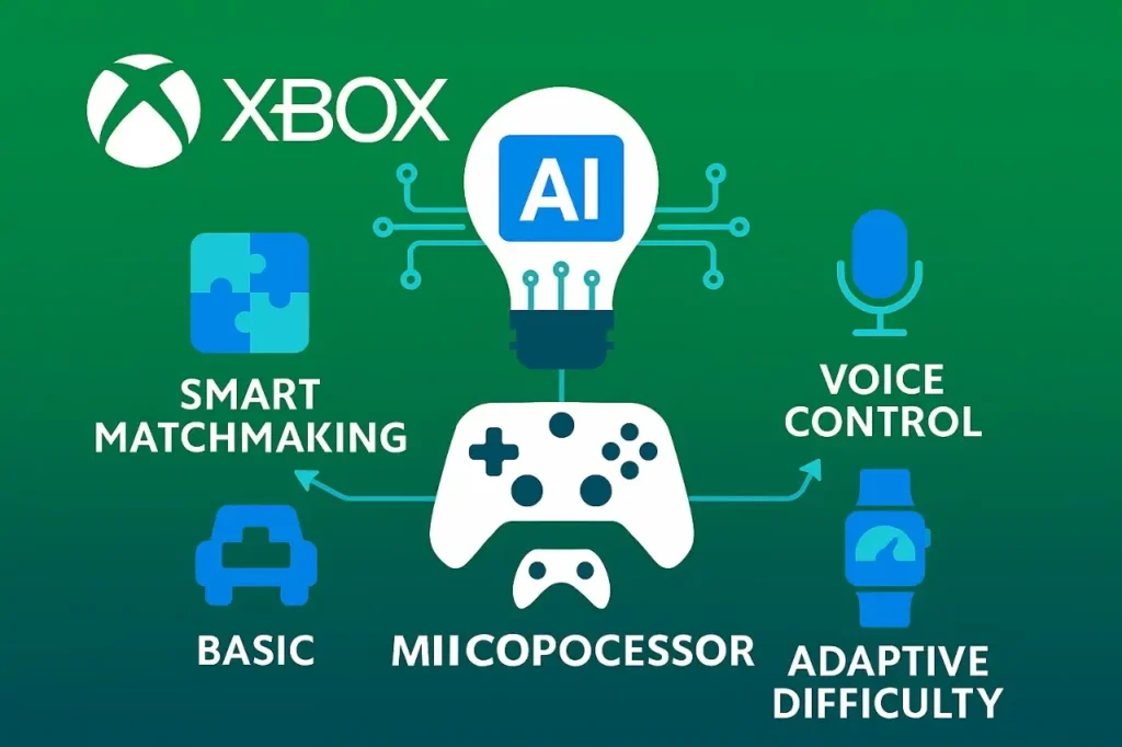 Xbox AI platform boosts gaming with smart matchmaking, voice control, and adaptive difficulty features