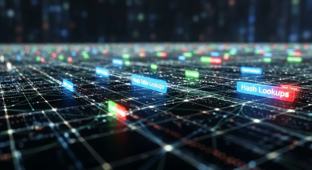 Optimized hash tables and dictionaries for faster data lookups in Python.