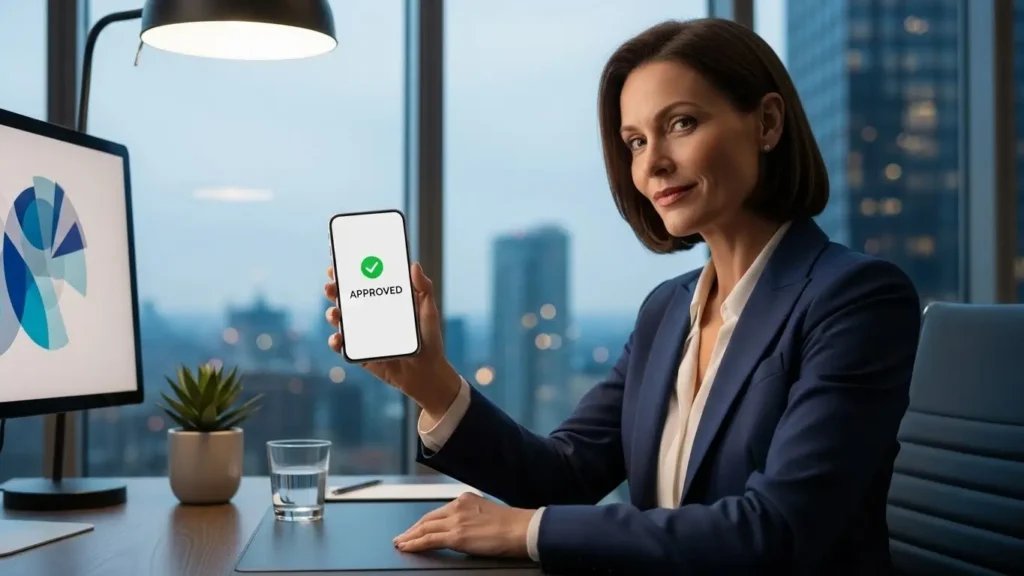 Professional benefiting from smarter decision-making using Ocazie technology.