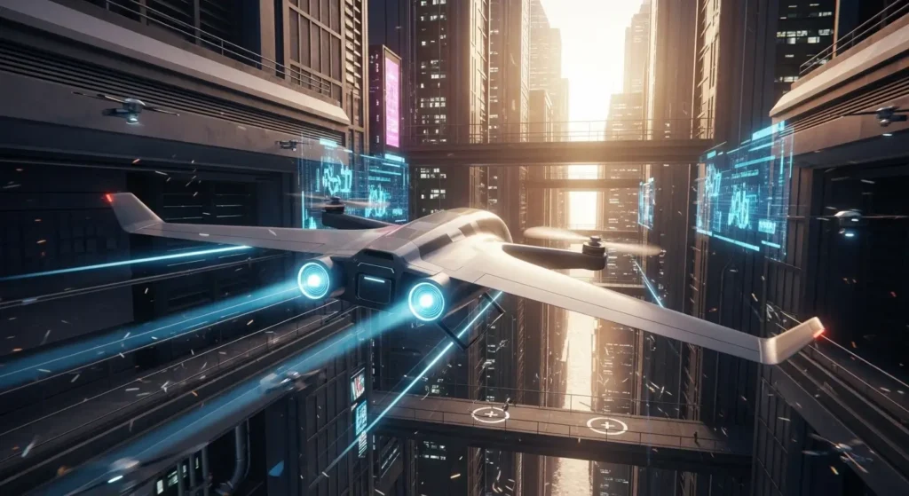 Edge AI and IoT technology driving future implications for business logistics and speed.