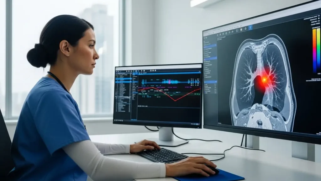 AI technology guide for healthcare diagnostics and medical imaging applications.