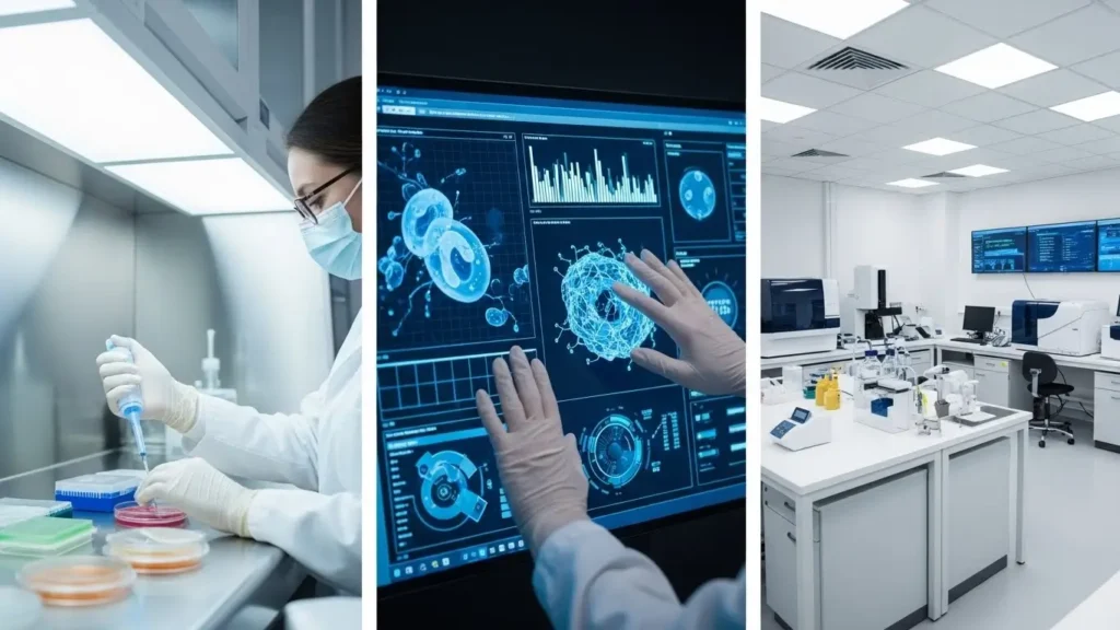 Diverse industry applications of advanced intelligence technology in healthcare.