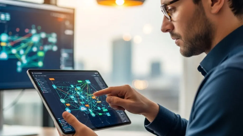 An IT specialist managing hybrid cloud environments using Microsoft Azure Arc technology.