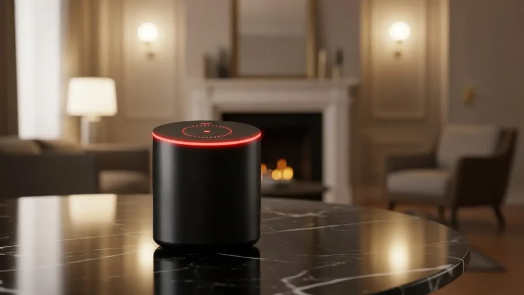 A minimalist smart device representing the latest NLP breakthroughs from WIRED.