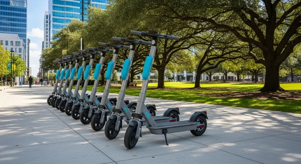 Modern electric scooters for a profitable rental shop.