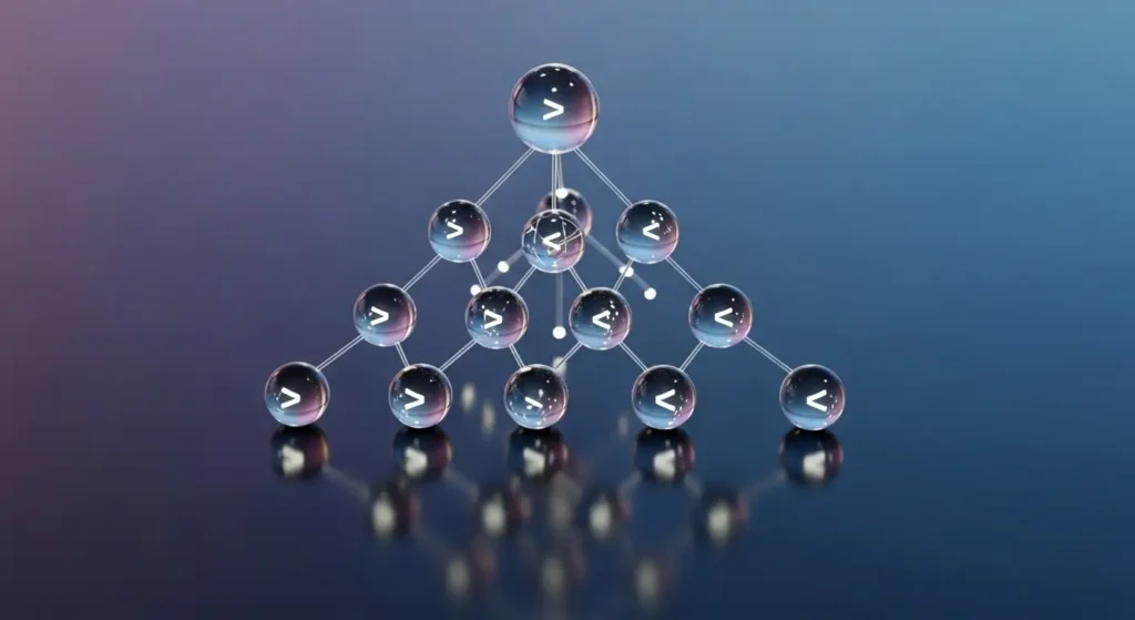 A visual representation of heap data structures used in Python scheduling.