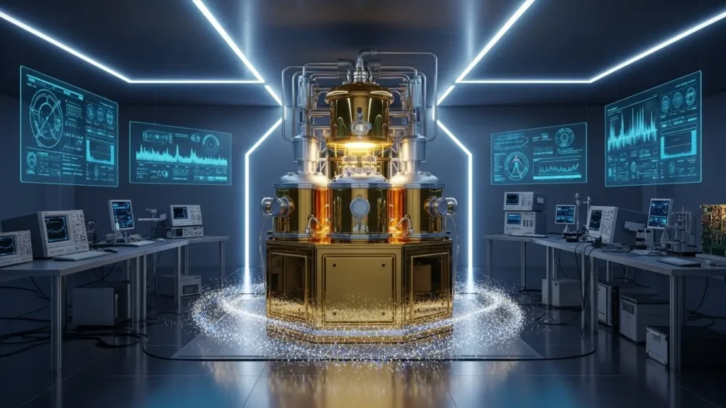 A quantum computer representing future professional technology innovations.