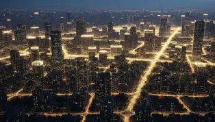 Golden threads of connectivity symbolizing the TechCrunch IoT and data ecosystem.