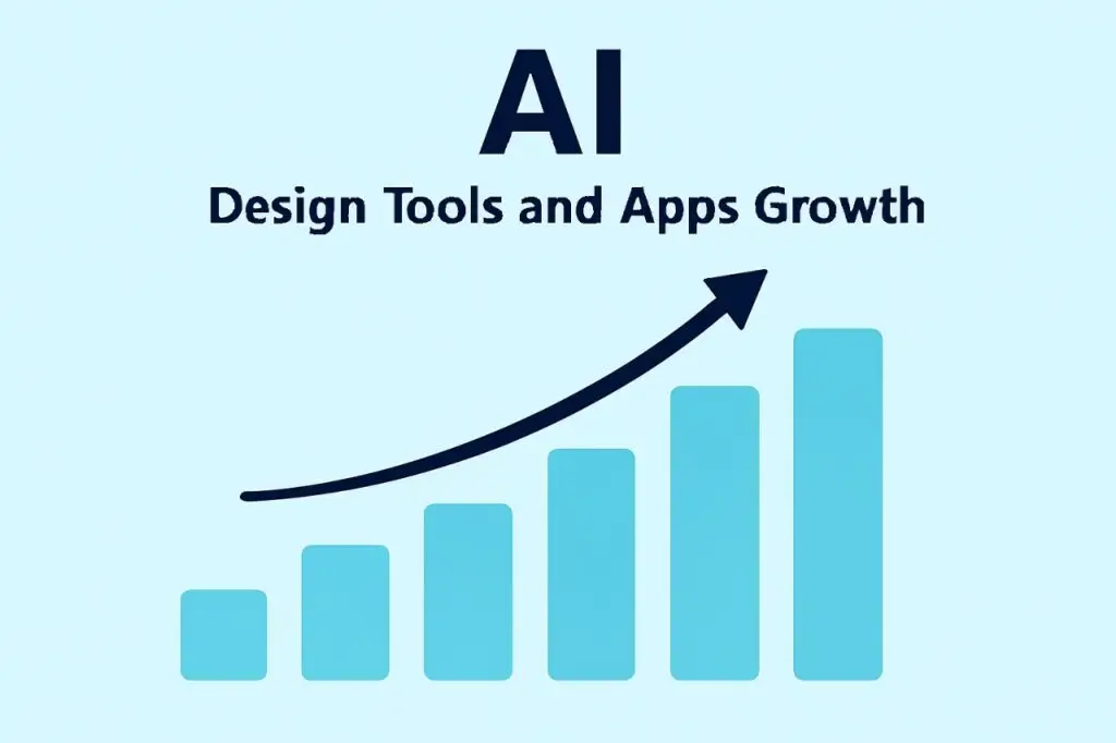 Chart showing the growth vibe of AI design tools and apps over time