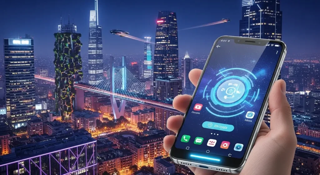 The future of business interfaces with ai android apps 2025 technology.