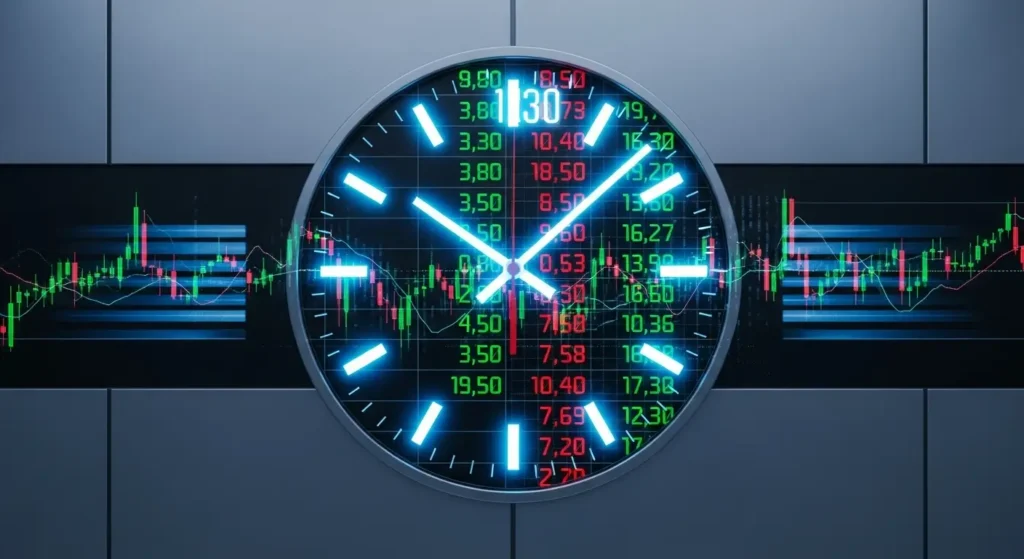 A conceptual image showing digital tickers and a clock to emphasize urgency in technology headlines for professionals.