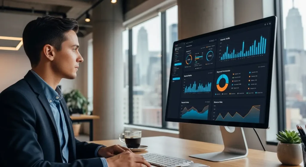 A digital marketer optimizing video technology for search engine visibility and ranking.