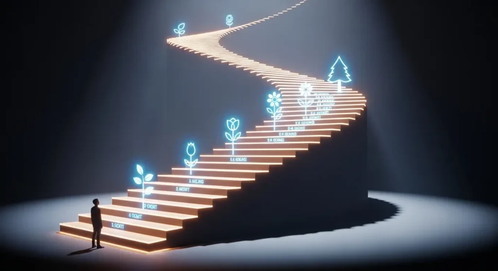 The progression of a decision intelligence framework from descriptive to autonomous.