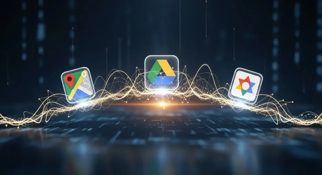 The interconnected Google ecosystem linked by Google Personal Intelligence.